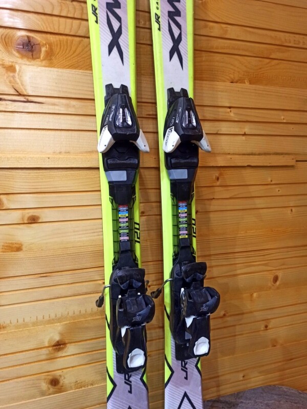 LYŽE SALOMON XMAX 120CM + LYŽIARKY SALOMON T3 GREEN 23MP
